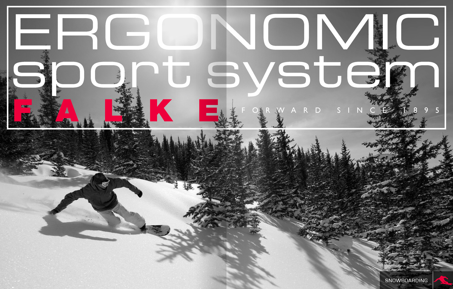 double-page avec visuel sport live - snowboarding